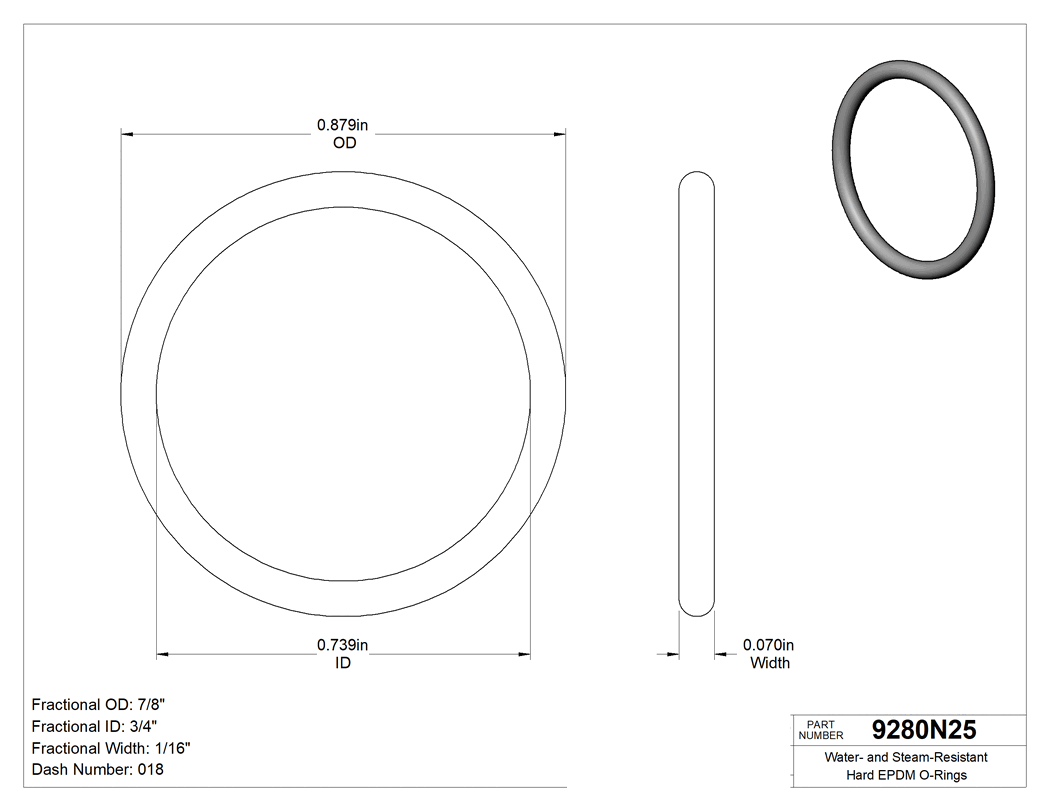 Technical drawing - 9280N25